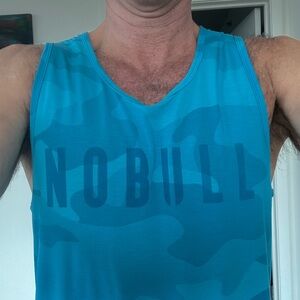 NOBULL Blue Athletic Tank Top Lightweight Performance size L